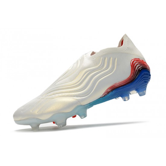 Adidas Copa Sense FG Soccer Cleats White Blue