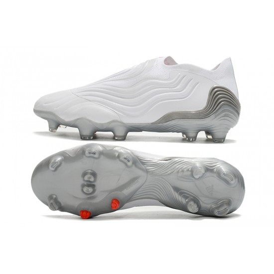 Adidas Copa Sense FG Soccer Cleats White Gray