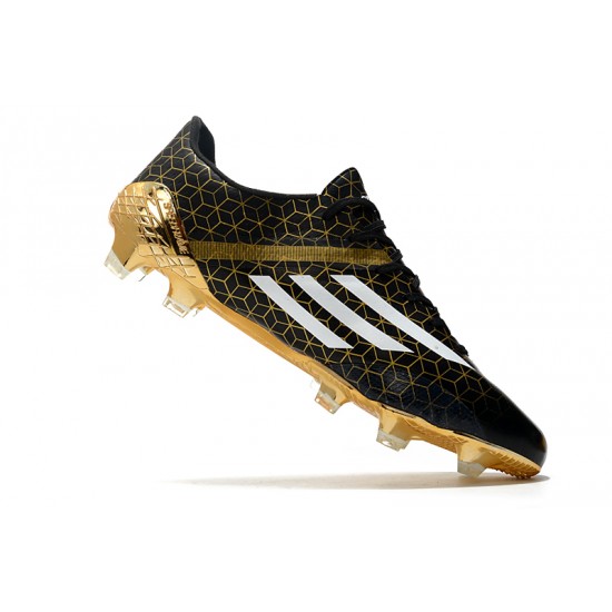 Adidas F50 Ghosted Adizero HT FG Soccer Cleats Black White