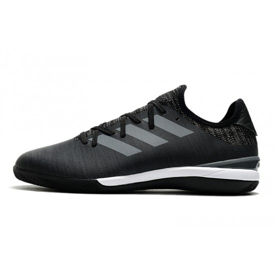 Adidas Gamemode Knit IN Soccer Cleats White Black