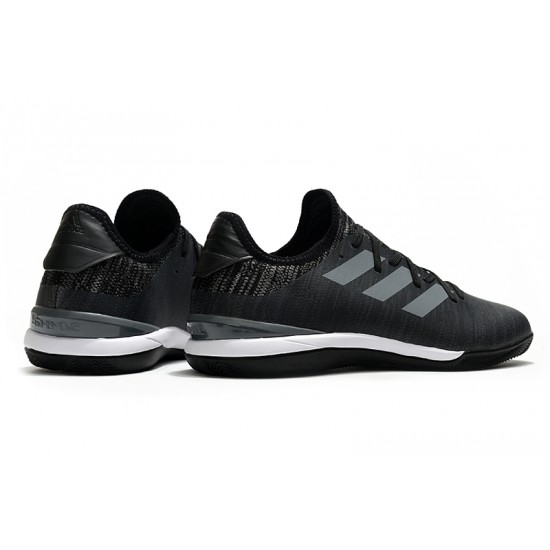 Adidas Gamemode Knit IN Soccer Cleats White Black