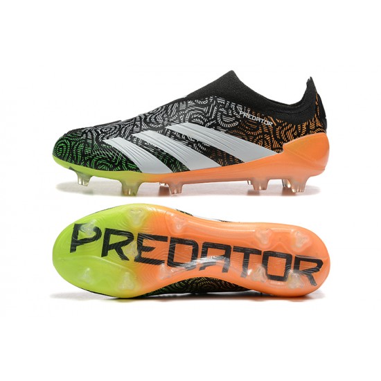 Adidas Predator Accuracy FG Black Orange Mens Soccer Cleats Adidas Predator Accuracy FG Black Orange Mens Soccer Cleats