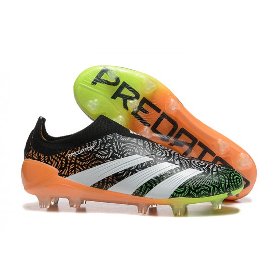 Adidas Predator Accuracy FG Black Orange Mens Soccer Cleats Adidas Predator Accuracy FG Black Orange Mens Soccer Cleats