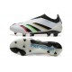 Adidas Predator Accuracy FG White Black Soccer Cleats Adidas Predator Accuracy FG White Black Soccer Cleats
