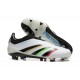 Adidas Predator Accuracy FG White Black Soccer Cleats Adidas Predator Accuracy FG White Black Soccer Cleats