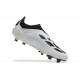 Adidas Predator Accuracy FG White Black Soccer Cleats Adidas Predator Accuracy FG White Black Soccer Cleats