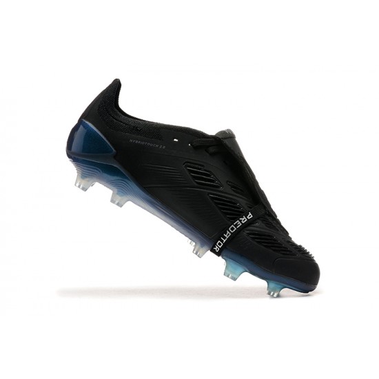 Adidas Predator Accuracy FG Black Blue Mens Soccer Cleats Adidas Predator Accuracy FG Black Blue Mens Soccer Cleats