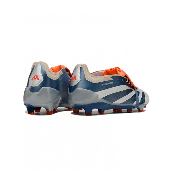 Adidas Predator Accuracy FG Grey Orange Mens Soccer Cleats Adidas Predator Accuracy FG Grey Orange Mens Soccer Cleats