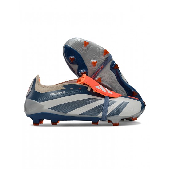 Adidas Predator Accuracy FG Grey Orange Mens Soccer Cleats Adidas Predator Accuracy FG Grey Orange Mens Soccer Cleats