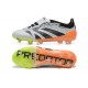 Adidas Predator Accuracy FG White and Orange Soccer Cleats Adidas Predator Accuracy FG White and Orange Soccer Cleats