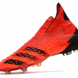 Adidas  Predator Freak FG Meteorite Pack Soccer Cleats Red Black