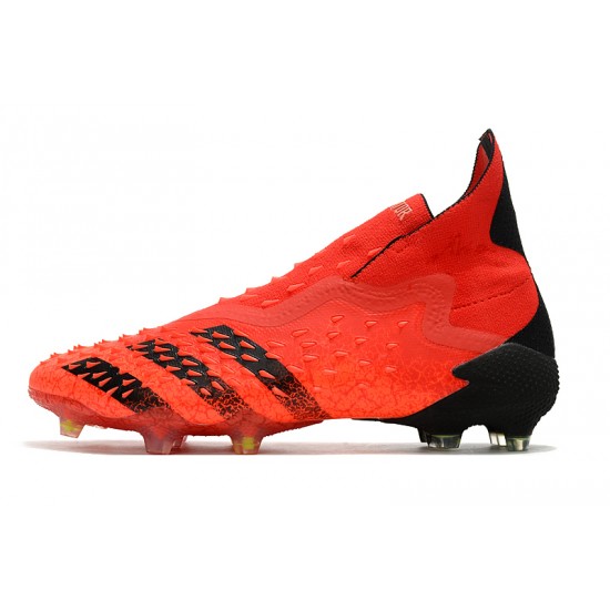 Adidas  Predator Freak FG Meteorite Pack Soccer Cleats Red Black