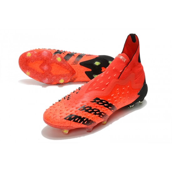 Adidas  Predator Freak FG Meteorite Pack Soccer Cleats Red Black