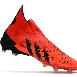 Adidas  Predator Freak FG Meteorite Pack Soccer Cleats Red Black