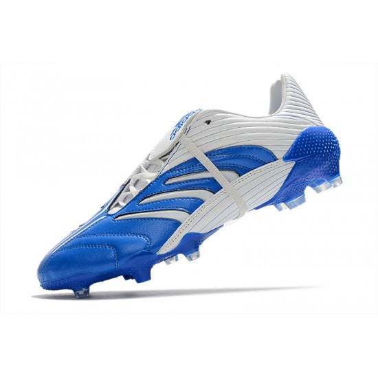 Adidas Predator Absolute 20 FG Soccer Cleats White Blue