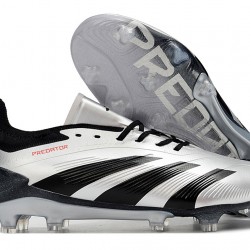 Adidas Predator Accuracy FG Low Soccer Cleats Black Silver