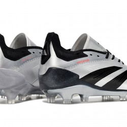 Adidas Predator Accuracy FG Low Soccer Cleats Black Silver