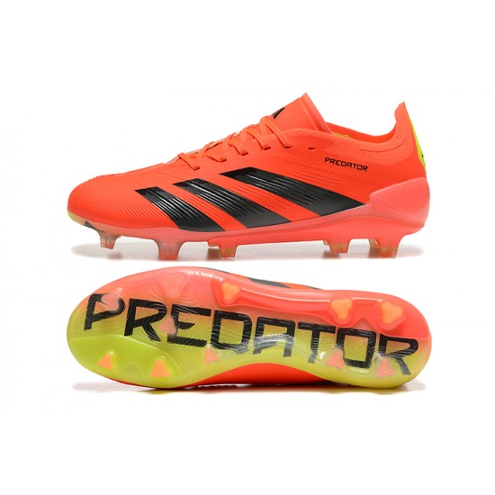 Adidas Predator Accuracy FG Orange Black Mens Soccer Cleats Adidas Predator Accuracy FG Orange Black Mens Soccer Cleats