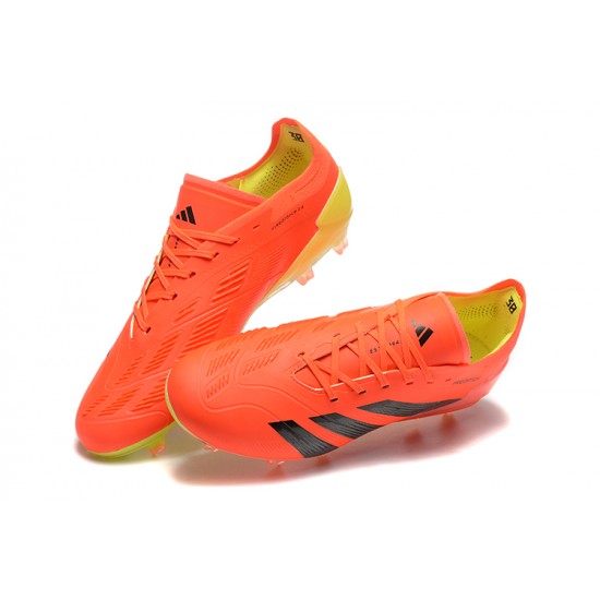 Adidas Predator Accuracy FG Orange Black Mens Soccer Cleats Adidas Predator Accuracy FG Orange Black Mens Soccer Cleats