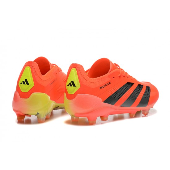 Adidas Predator Accuracy FG Orange Black Mens Soccer Cleats Adidas Predator Accuracy FG Orange Black Mens Soccer Cleats
