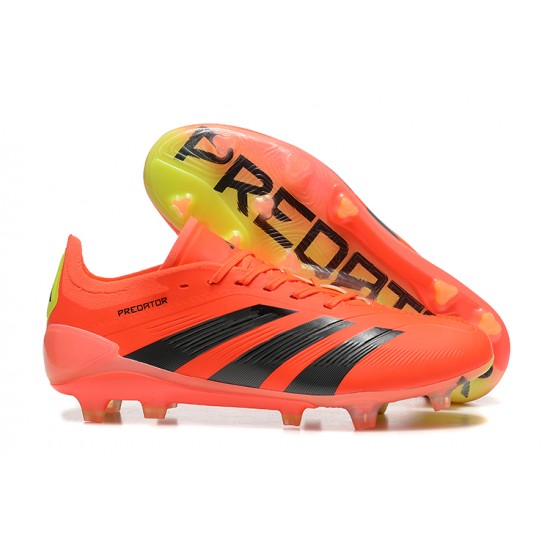 Adidas Predator Accuracy FG Orange Black Mens Soccer Cleats Adidas Predator Accuracy FG Orange Black Mens Soccer Cleats