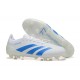 Adidas Predator Accuracy FG White Blue Mens Soccer Cleats Adidas Predator Accuracy FG White Blue Mens Soccer Cleats