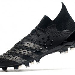 Adidas Predator Freak .1 Low AG Soccer Cleats Black Gray