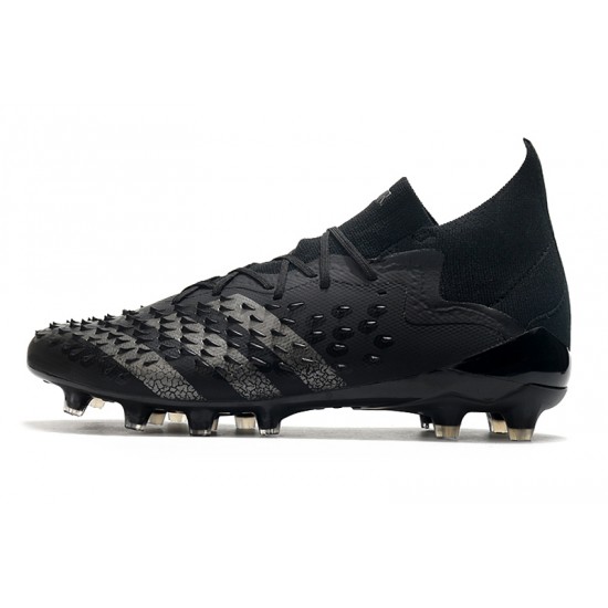 Adidas Predator Freak .1 Low AG Soccer Cleats Black Gray