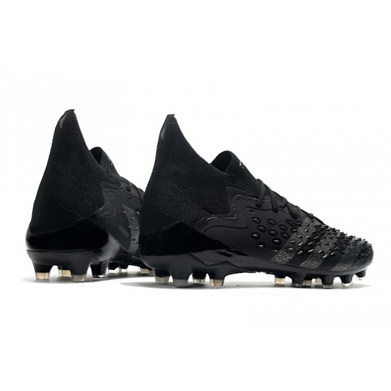 Adidas Predator Freak .1 Low AG Soccer Cleats Black Gray