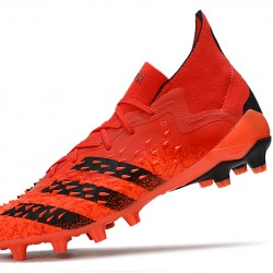 Adidas Predator Freak .1 Low AG Soccer Cleats Black Orange