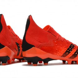 Adidas Predator Freak .1 Low AG Soccer Cleats Black Orange