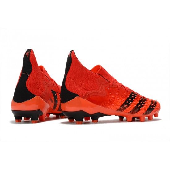 Adidas Predator Freak .1 Low AG Soccer Cleats Black Orange