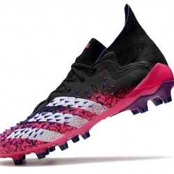 Adidas Predator Freak .1 Low AG Soccer Cleats Black Pink