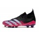 Adidas Predator Freak .1 Low AG Soccer Cleats Black Pink