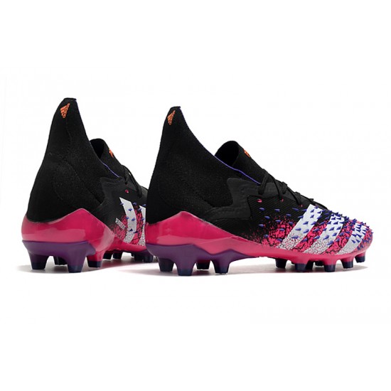 Adidas Predator Freak .1 Low AG Soccer Cleats Black Pink