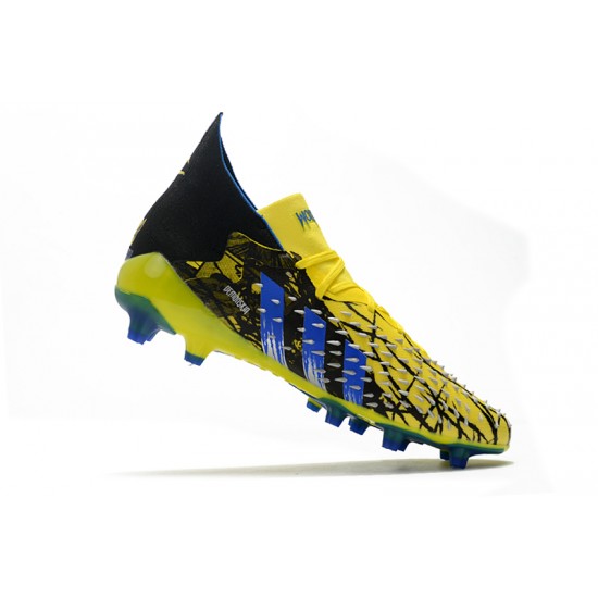 Adidas Predator Freak .1 Low AG Soccer Cleats Black Yellow