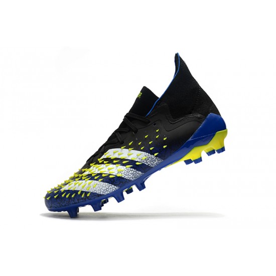 Adidas Predator Freak .1 Low AG Soccer Cleats Black Yellow