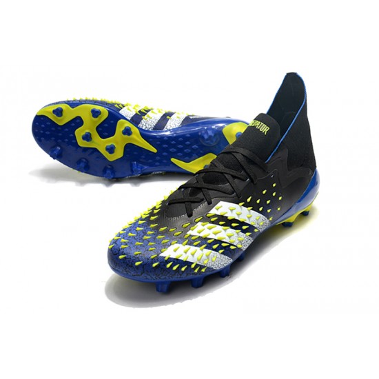 Adidas Predator Freak .1 Low AG Soccer Cleats Black Yellow