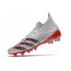 Adidas Predator Freak .1 Low AG Soccer Cleats Gray Red