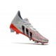 Adidas Predator Freak .1 Low AG Soccer Cleats Gray Red