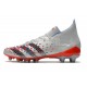 Adidas Predator Freak .1 Low AG Soccer Cleats Gray Red