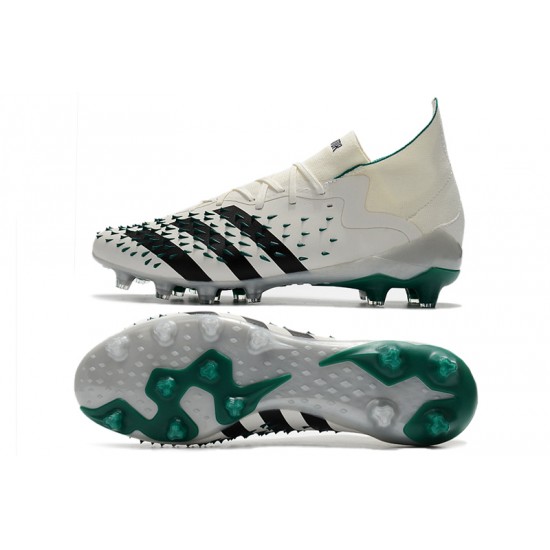 Adidas Predator Freak .1 Low AG Soccer Cleats White Green