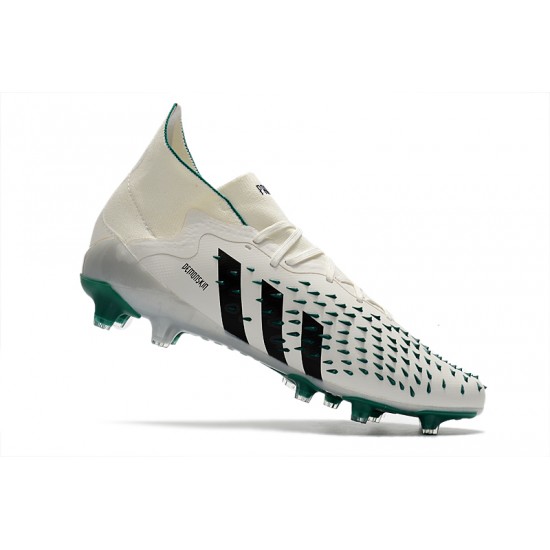 Adidas Predator Freak .1 Low AG Soccer Cleats White Green