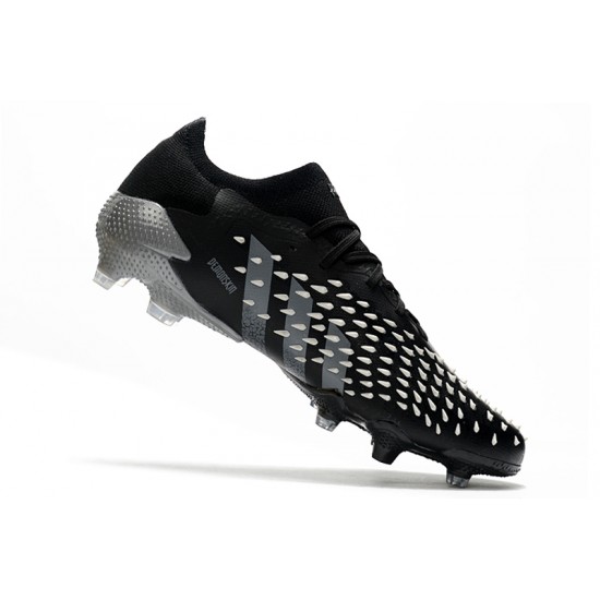 Adidas Predator Freak .1 Low FG Soccer Cleats Black Gray