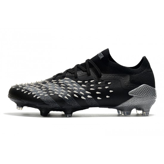 Adidas Predator Freak .1 Low FG Soccer Cleats Black Gray