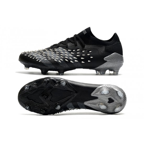 Adidas Predator Freak .1 Low FG Soccer Cleats Black Gray