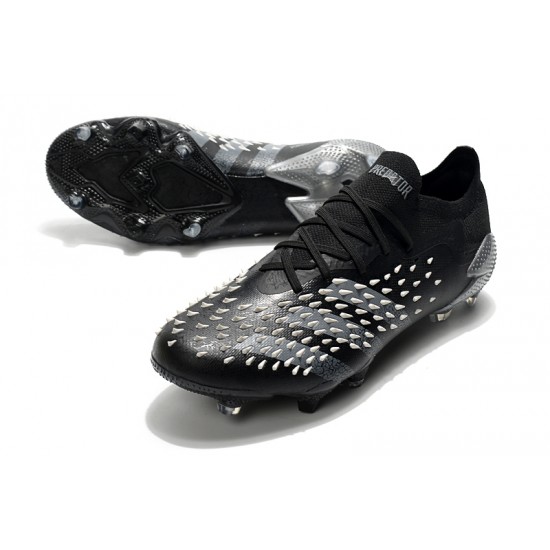 Adidas Predator Freak .1 Low FG Soccer Cleats Black Gray