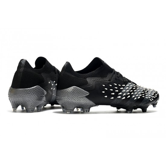 Adidas Predator Freak .1 Low FG Soccer Cleats Black Gray