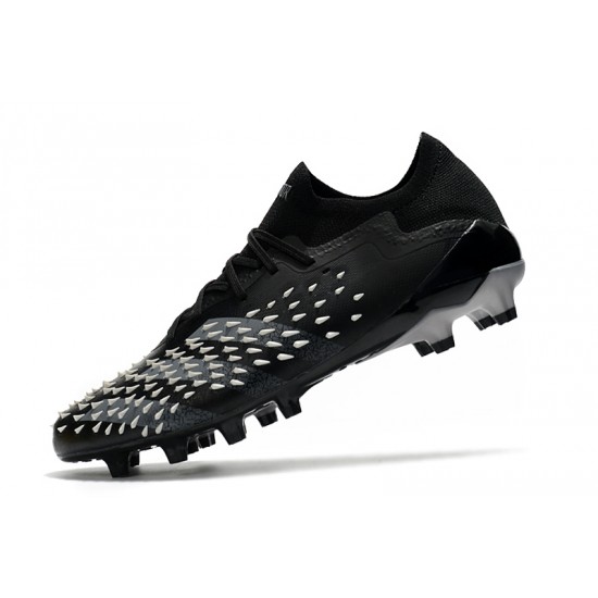 Adidas Predator Freak .1 Low FG Soccer Cleats Black Gray