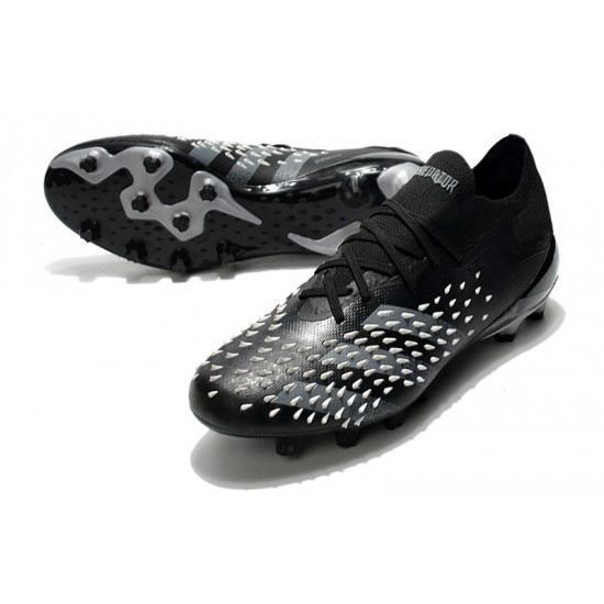 Adidas Predator Freak .1 Low FG Soccer Cleats Black Gray